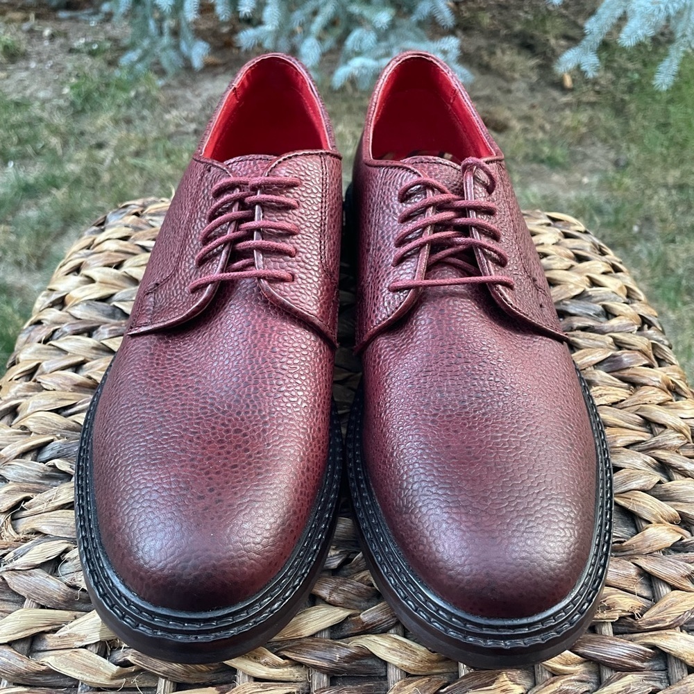 NEW Men’s Base London Maudslay Mod Scotch Leather Grain Derby Shoes.  Size 9